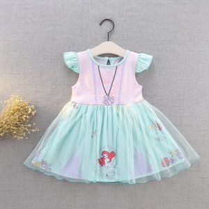Ariel Little Mermaid Boutique Girls Tulle Dress